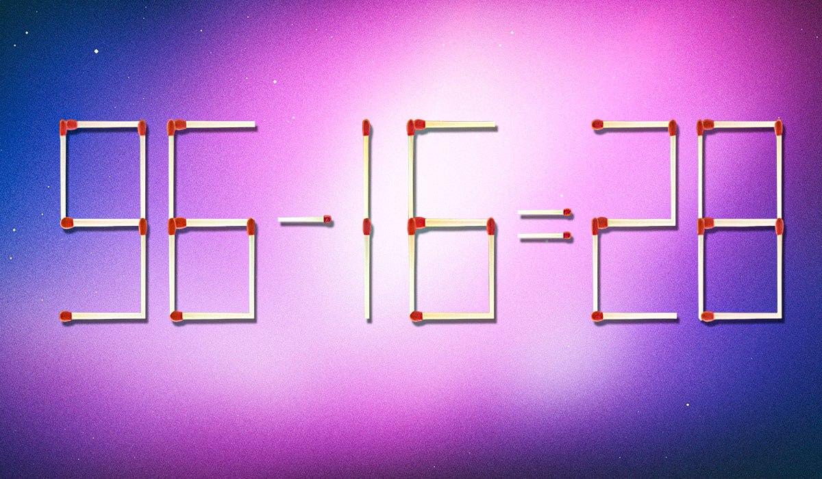 2 egyezést kell kihúznod, hogy az egyenlőség helyes legyen: rejtvény zseniknek