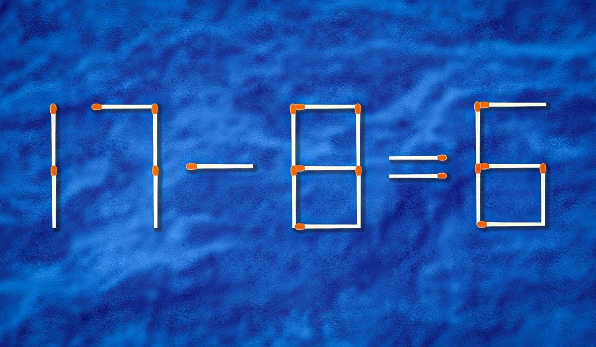 Melyik gyufát kell húzni, hogy az egyenlőség helyes legyen: egy kihívást jelentő rejtvény