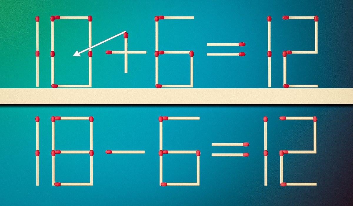 Csak egy egyezést kell húznod ahhoz, hogy az egyenlőség helyes legyen: egy rejtvény zseniknek.