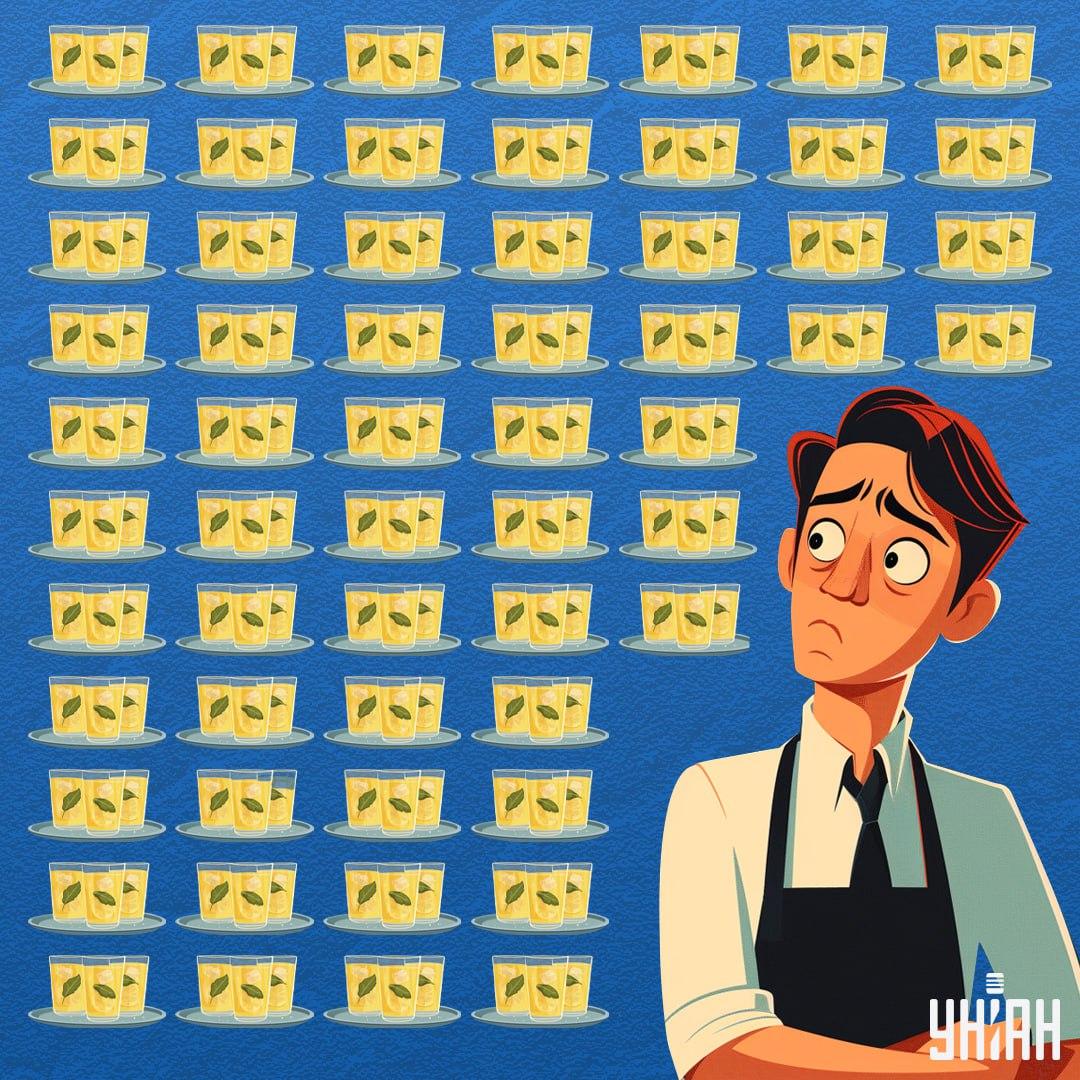 Keress egy olyan poharat, amiben kevesebb limonádé van, mint a többi edényben / kollázs Moje