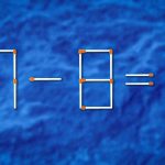 Melyik gyufát kell húzni, hogy az egyenlőség helyes legyen: egy