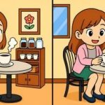 Szuper IQ teszt: találj 3 különbséget egy kávézó lány képén